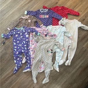 Bundle - 8 Carters Toddler Sleepers